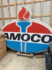 Vintage AMOCO GAS Sign Large picture