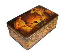 1930's Vintage Latvian Riga Labor Day Tin Candy Box  picture