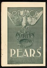 Vintage Fashion ad 1899 Pear's Soap Beauty Dove Peace Purity Dr. Redwood Britain picture