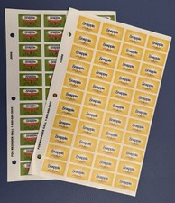 88 SNAPPLE Apple Lemonade Vendor Retail Store Shelf Display Small Sticker 2 Page picture