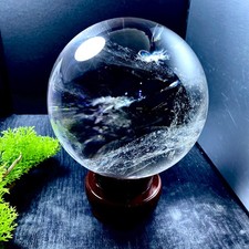 7.9lb Top Natural clear Quartz sphere Crystal Energy ball healing picture