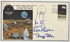 Apollo 11 Insurance Cover Signed Neil Armstrong, Buzz Aldrin & Collins - PSA 10 picture