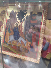 Christian Icon  Entry into Jerusalem (Palm Sunday) Biblical Painting Holy Decor picture