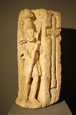 330 - 1204 A.D. BYZANTINE CHRISTIAN SANDSTONE CARVING OF BABY JESUS AND SHEPARD picture