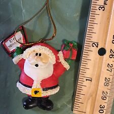 NEW SANTA CLAUS WITH GIFTS CHRISTMAS ORNAMENT picture