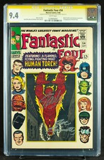 FANTASTIC FOUR #54 (Marvel 1966) CGC 9.4 SS STAN LEE & SINNOTT 3rd BLACK PANTHER picture