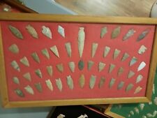 Fantastic Frame Of Texas Arrowheads Found On The Same Site Paleo/Archaic Mix picture