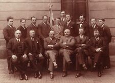 OLD PHOTO - Original - BENITO MUSSOLINI ON TOUR WITH ENTOURAGE, Lwow Poland 1929 picture