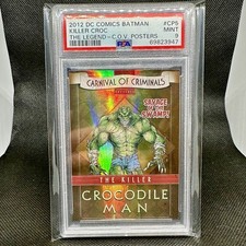 2012-13 Cryptozoic DC Batman Legend Carnival of Criminals Killer Croc PSA 9 Pop2 picture