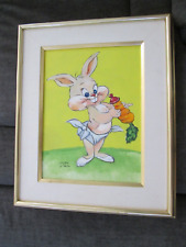 Chuck Jones Bugs Bunny vintage oil Painting 12 x 16 cel picture