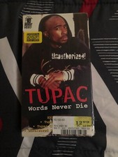 Rare Unopened, legendary 2Pac VHS “words never die Unauthorized  Baker boys ￼ picture