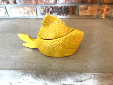 Hollydale Pottery Chicken of the Sea Tuna baker  casserole lidded dish 1940's picture