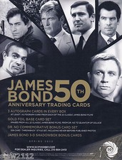 JAMES BOND 50TH ANNIVERSARY S1 ULTRA MASTER SET AUTOGRAPHS CASE INCENTIVES+++ picture