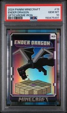 2024 PANINI MINECRAFT | OPTICHROME IRON ENDER DRAGON 19 #26/149 PSA 10 Pop 1 picture
