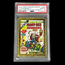 2024 Topps Chrome Marvel Giant Size Avengers 1 50th SUPERFRACTOR 1/1 PSA 10 THOR picture