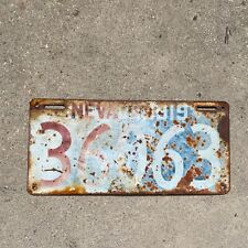 1919 Nevada License Plate 36063 NV Early Western Auto Tag Garage Decor picture