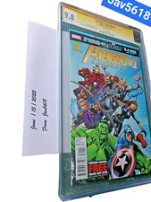 AVENGERS ASSEMBLE 1 CGC 9.8 SS x2 STAN LEE, MARVEL BLACK WIDOW HULK THOR 🕸🕷🦸 picture