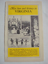 1964 Virginia Tourism Ad Half Day's Drive from the World's Fair picture