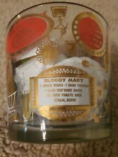 Vintage Bartender Mixing Glass 48 Oz 10 Recipies Bacardi Whiskey Sour Bloody... picture