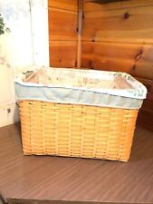 Longaberger 2000 Personal File Basket Pair Combo Basket, Stand, Prot & 3 Liners picture