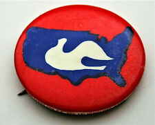 USA Peace Dove Days Of International Protest Original 1966 Button Pin NOS New picture
