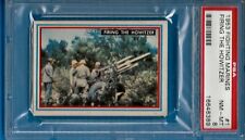 1953 Topps Fighting Marines #1 Firing the Howitzer Psa 8 (Pop 2 - 0 Higher) picture