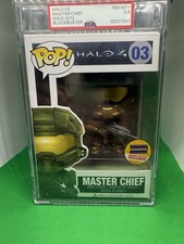 PSA 8.5 Gold Master Chief Funko Pop Halo 4 Blockbuster Exclusive. GRAIL picture