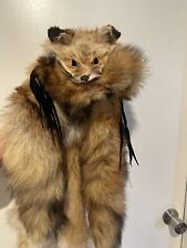SUPER COOL Authentic Fox Head Dress Vintage Native American Antique Heritage picture