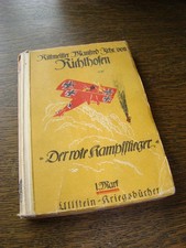 SIGNED RICHTHOFEN 1st ed'n. RED BATTLE FLYER RED BARON AUTOGRAPHED 1917 picture