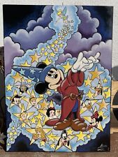 Disney Sorcerer Mickey Elisabete Gomes D23 Inaugural Auction Ceramic Tile LE 1 picture