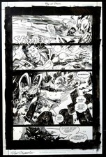 Superman Day Of Doom #4 Page 14 Original Art By Dan Jurgens & Bill Sienkiewicz picture