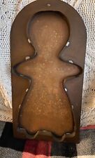 Rare VTG Copper Cookie Cutter  Primitive Soldered  FolkArt  14” Gingerbread picture