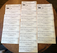 Bernie Madoff Stock Trade Confirmation Slips Lot of 20 JP MORGAN, APPLE, GS, etc picture
