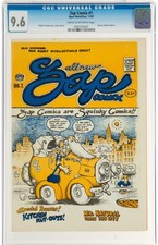 #1 Plymell 1st Printing Zap Comix CGC NM+ 9.6 Cream to offwhite page None Higher picture