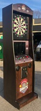 Take Aim Coin Op Dart Board With Internet  for commercial & home, wood grain-New picture