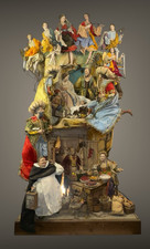 Complete Neapolitan Nativity Scene Art 60X40X130Cm picture