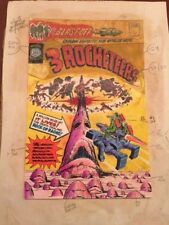 3 ROCKETEERS #1 Blast Off Harvey 1965  Joe Simon & Jack Kirby COVER Colour Guide picture