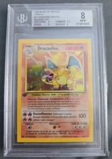 1999 Pokemon 1st EDITION Base Dracaufeu French Square Cut Charizard BGS 8 POP 1 picture