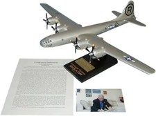 USAF B-29 Enola Gay Signed By Paul Tibbets Desk Model 1/72 WW2 SC Airplane COA picture