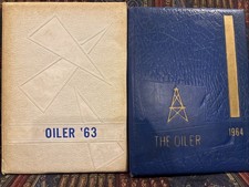 Lot of 2 Oiler '63 and '64 Heidelberg School Yearbooks, Heidelberg, Mississippi picture