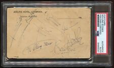 Mick Jagger Keith Richards Brian Jones & Charlie Watts signed Rolling Stones PSA picture