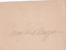 Norma Jeane DiMaggio-SUPER RARE Vintage Signed Album Page picture