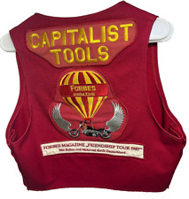 FORBES Magazine Friendship Tour 87 Motorcycle Capitalist Tools West Germany Vest picture
