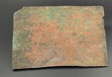 Ancient Bronze Sheet Plank Engrave Inscription Writing Text Old Hebrew Kharosthi picture