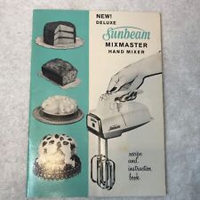 Sunbeam Mixmaster Hand Mixer Recipe & Instruction Book Vintage 1960  picture