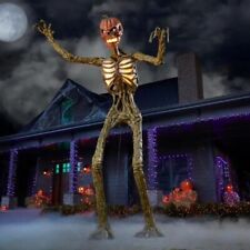 Giant Towering 12 ft Inferno Pumpkin Skeleton  with LCD Eyes (a) picture