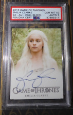 GAME OF THRONES AUTOGRAPH CARD Emilia Clarke As Daenerys Targaryen PSA 10 GOT picture