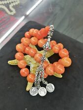 Luxury Handmade Islamic Prayer 33 Beads German Faturan Rosary Misbaha Tasbeeh picture
