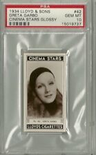 1934 Lloyd & Sons Cinema Stars Glossy #42 GRETA GARBO PSA 10 GEM MT - Pop. 1/1 picture