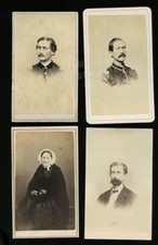 4 CDVs Mother & Civil War Soldier Sons Incl BBG Edwin F Cooke Rare 1860s Photo picture